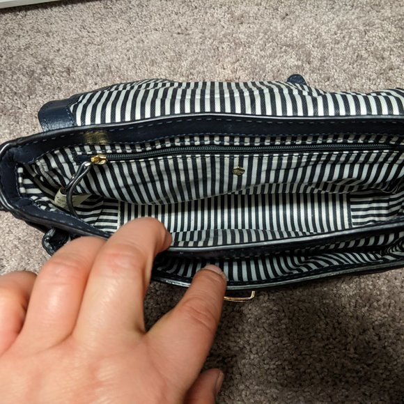 Kate Spade Lola Avenue Lia Crossbody Satchel in Navy Blue - Picture 4 of 12